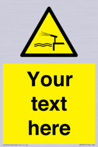 Custom warning water cannon